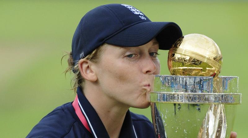 "I am so proud of this group of girls. We made it hard for ourselves but I couldn't care less. We won tight games and that was something we wanted to work on," said England skipper Heather Knight after her team clinched the ICC Women's World Cup. (Photo: AP) "I am so proud of this group of girls. We made it hard for ourselves but I couldn't care less. We won tight games and that was something we wanted to work on," said England skipper Heather Knight after her team clinched the ICC Women's World Cup. (Photo: AP)