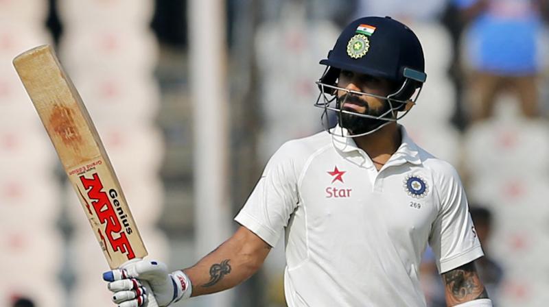 Virat Kohli notched up his 4th Test double hundred as India dominate proceedings in the one-off Test against Bangladesh. (Photo: AP) Virat Kohli notched up his 4th Test double hundred as India dominate proceedings in the one-off Test against Bangladesh. (Photo: AP)