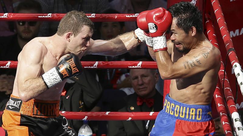 Pacquiao was deemed favorite to win the welterweight crown, but was outclassed by Horn. (Photo: AP) Pacquiao was deemed favorite to win the welterweight crown, but was outclassed by Horn. (Photo: AP)