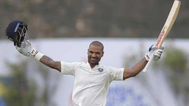 Shikhar Dhawan came close to reaching his maiden double century. (Photo: AP) Shikhar Dhawan came close to reaching his maiden double century. (Photo: AP)