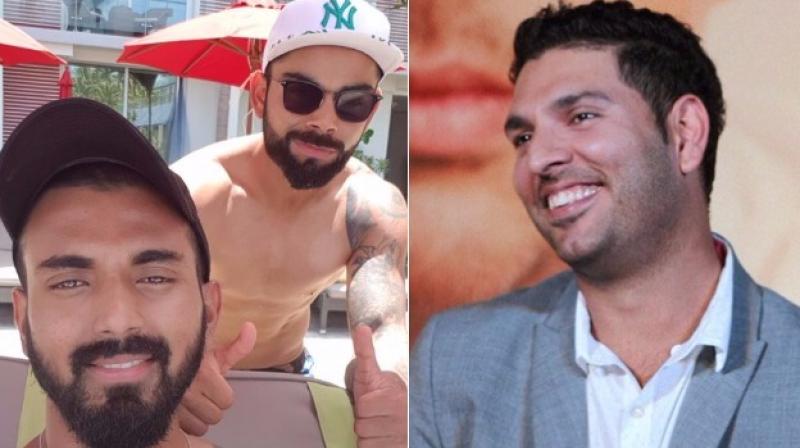 Yuvraj Singh, KL Rahul joined forces on Twitter to troll Team India skipper Virat Kohli over the poolside photo. (Photo: Twitter / PTI) Yuvraj Singh, KL Rahul joined forces on Twitter to troll Team India skipper Virat Kohli over the poolside photo. (Photo: Twitter / PTI)