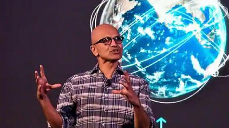 Microsoft CEO Satya Nadella. (AFP File) Microsoft CEO Satya Nadella. (AFP File)