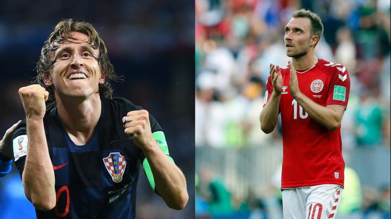 Denmark coach Age Hareide said his side's World Cup last-16 match against Croatia could boil down to who comes out on top in the midfield battle between Christian Eriksen and Luka Modric. (Photo: AFP / AP) Denmark coach Age Hareide said his side's World Cup last-16 match against Croatia could boil down to who comes out on top in the midfield battle between Christian Eriksen and Luka Modric. (Photo: AFP / AP)