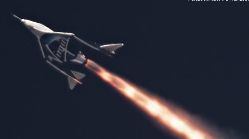Branson is racing against competitors such as Blue Origin, the space business of Amazon.com Inc founder Jeff Bezos, and Elon Musk’s SpaceX to bring tourists into space. Branson is racing against competitors such as Blue Origin, the space business of Amazon.com Inc founder Jeff Bezos, and Elon Musk’s SpaceX to bring tourists into space.