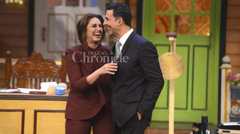 Akshay Kumar and Huma Qureshi. Akshay Kumar and Huma Qureshi.