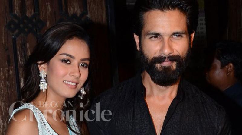 Mira Rajput with husband Shahid Kapoor. Mira Rajput with husband Shahid Kapoor.