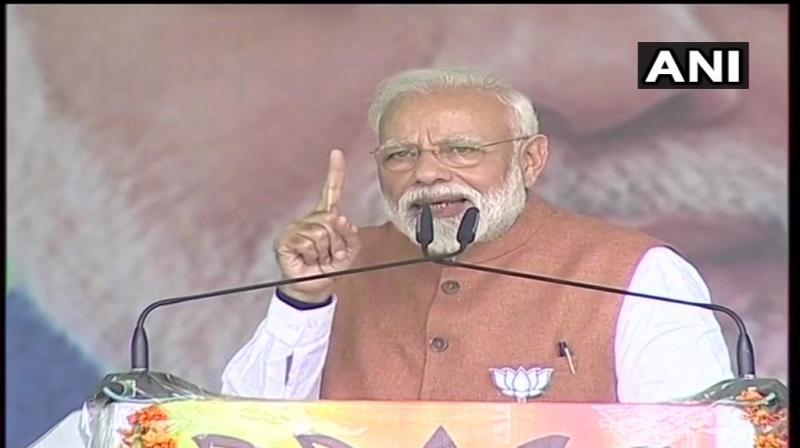 Prime Minister Narendra Modi in his second public rally in Uttarakhand’s Rudrapur on Thursday lashed out at the previous UPA-led government. (Photo: Twitter/ANI) Prime Minister Narendra Modi in his second public rally in Uttarakhand’s Rudrapur on Thursday lashed out at the previous UPA-led government. (Photo: Twitter/ANI)