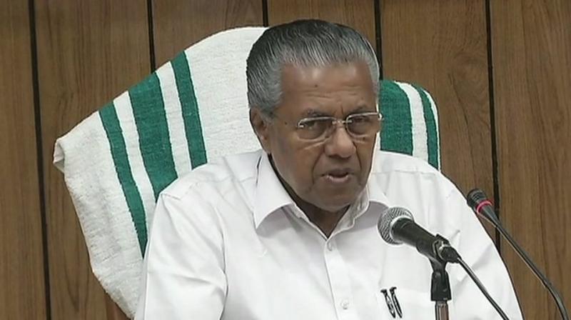 The total amount received towards the Chief Minister's Disaster Relief Fund (CMDRF) has touched Rs 1,026 crore, CM Vijayan said. (Photo: ANI/Twitter) The total amount received towards the Chief Minister's Disaster Relief Fund (CMDRF) has touched Rs 1,026 crore, CM Vijayan said. (Photo: ANI/Twitter)