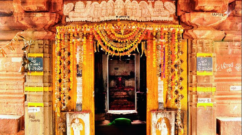 The inside view of the temple. (Pics by Ramchander Pentuker) The inside view of the temple. (Pics by Ramchander Pentuker)