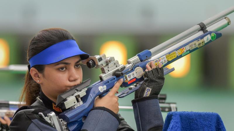 Chandela, who had secured a Tokyo Olympic quota in the last World Championships, was fourth in the qualifications with 629.3. (Photo: PTI / File) Chandela, who had secured a Tokyo Olympic quota in the last World Championships, was fourth in the qualifications with 629.3. (Photo: PTI / File)