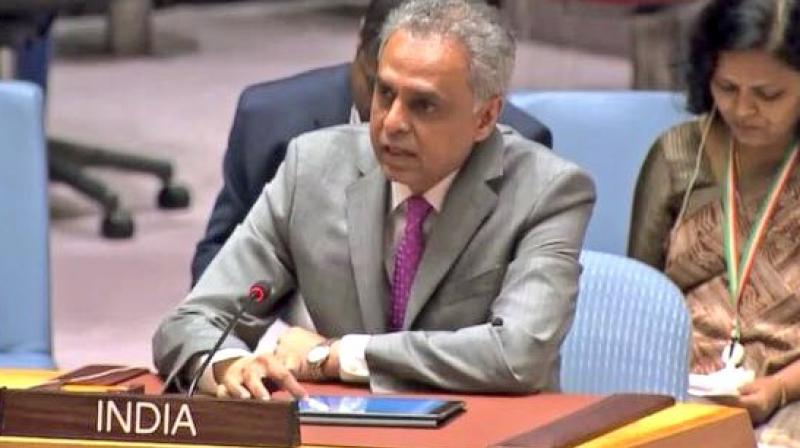 India's Permanent Representative to the UN Ambassador Syed Akbaruddin's remarks came during the UNSC debate on 'Mediation and Settlement of Disputes.’ (Photo: Twitter | @AkbaruddinIndia) India's Permanent Representative to the UN Ambassador Syed Akbaruddin's remarks came during the UNSC debate on 'Mediation and Settlement of Disputes.’ (Photo: Twitter | @AkbaruddinIndia)