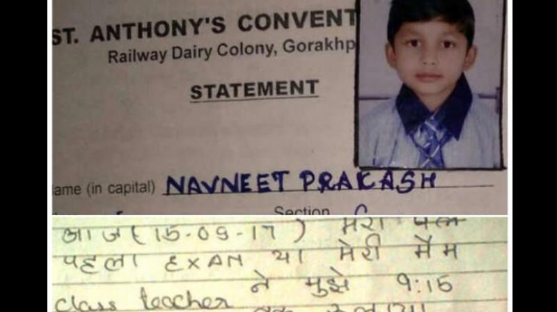 Navneet's father has blamed the authorities of his school for the tragedy. (Photo: ANI) Navneet's father has blamed the authorities of his school for the tragedy. (Photo: ANI)