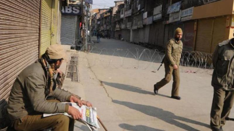 Shops and other business establishments also remained closed while public transport remained off the roads but a few private vehicles could be seen plying on the city roads (Photo: PTI) Shops and other business establishments also remained closed while public transport remained off the roads but a few private vehicles could be seen plying on the city roads (Photo: PTI)