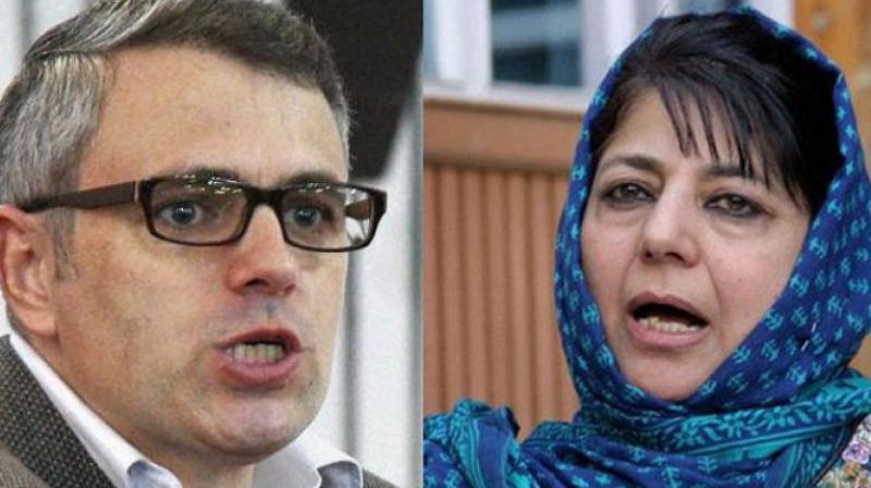 Mehbooba Mufti (right) and Omar Abdullah (Photo: PTI/DC) Mehbooba Mufti (right) and Omar Abdullah (Photo: PTI/DC)