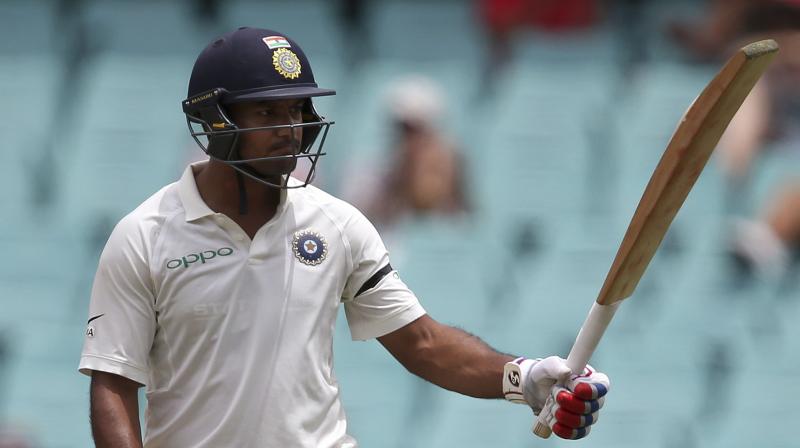 Mayank Agarwal was not even part of India’s original squad for the tour of Australia but a series of coincidences led to his Test debut and he instantly impressed. (Photo: AP) Mayank Agarwal was not even part of India’s original squad for the tour of Australia but a series of coincidences led to his Test debut and he instantly impressed. (Photo: AP)