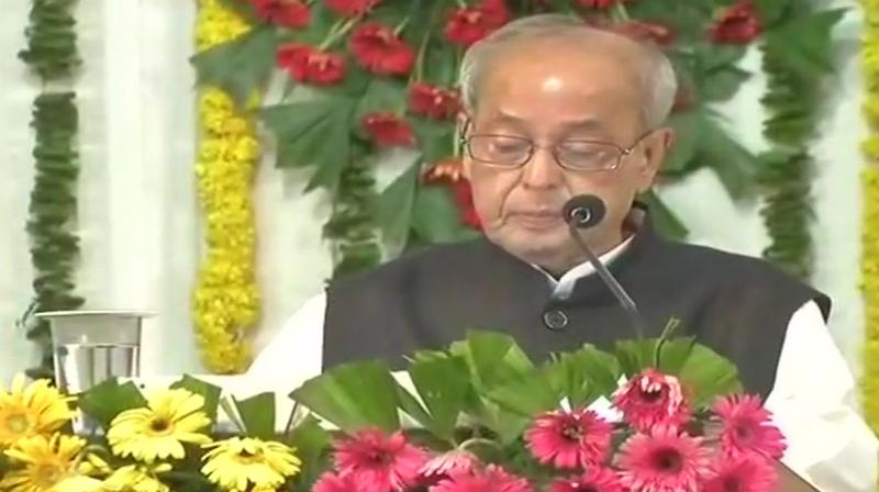 Former president Pranab Mukherjee addresses RSS workers. (Photo: Twitter/ ANI) Former president Pranab Mukherjee addresses RSS workers. (Photo: Twitter/ ANI)