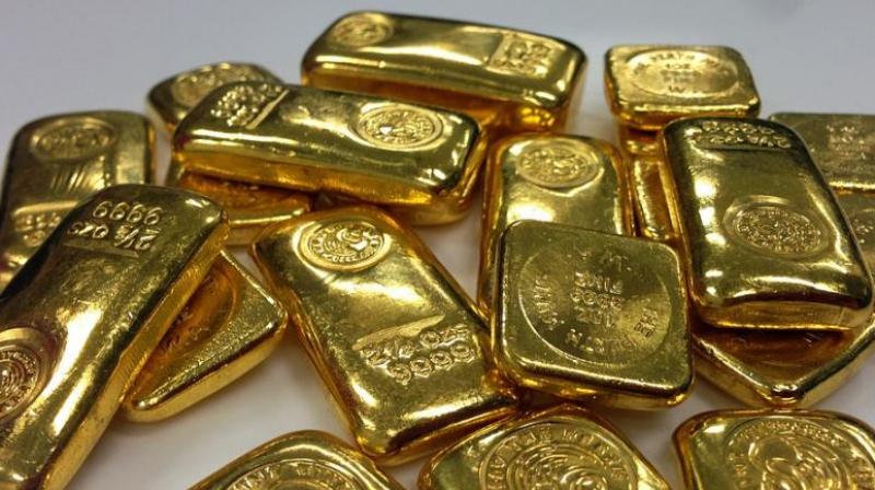 Globally, gold rose 0.4 per cent to USD 1,178.36 an ounce in Singapore. Globally, gold rose 0.4 per cent to USD 1,178.36 an ounce in Singapore.