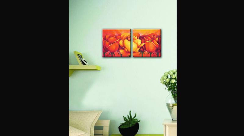 Use wall art to add a splash of colour. Use wall art to add a splash of colour.