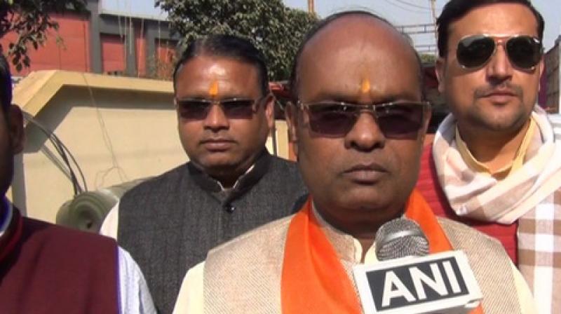 Speaking to ANI, Devnedra Singh said: 'While trying to save himself, the cop became hopeless and fired at himself in haste. He was not targeted by anyone; it was a mob that got aggressive as the police was not filing an FIR.' (Photo: ANI) Speaking to ANI, Devnedra Singh said: 'While trying to save himself, the cop became hopeless and fired at himself in haste. He was not targeted by anyone; it was a mob that got aggressive as the police was not filing an FIR.' (Photo: ANI)