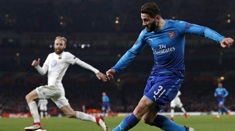 Two quickfire first-half goals gave Swedish minnows Ostersund’s hope of a sensational comeback at the Emirates, but Sead Kolasinac's goal just after the interval saw Arsenal hang on for a 4-2 win on aggregate. (Photo: AFP) Two quickfire first-half goals gave Swedish minnows Ostersund’s hope of a sensational comeback at the Emirates, but Sead Kolasinac's goal just after the interval saw Arsenal hang on for a 4-2 win on aggregate. (Photo: AFP)