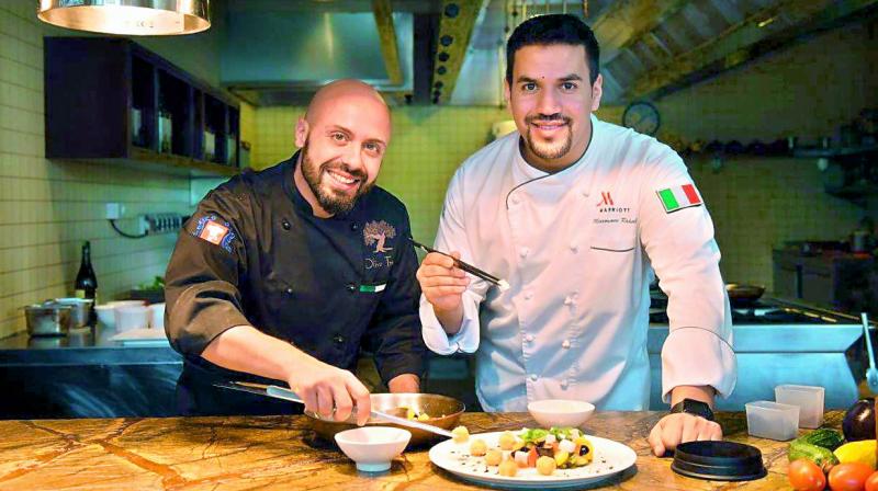 Chefs Marouane Rahali and Nicola Costa Chefs Marouane Rahali and Nicola Costa