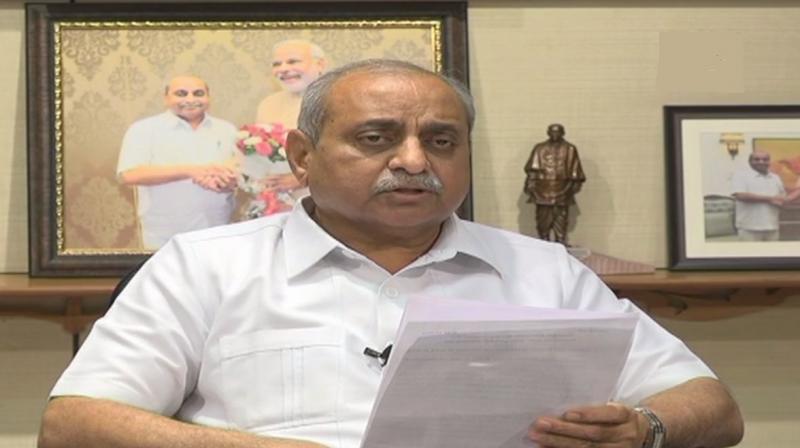 'We can think of changing the name at an appropriate time,' Gujarat Deputy Chief Minister Nitin Patel said. (Photo: Twitter | ANI) 'We can think of changing the name at an appropriate time,' Gujarat Deputy Chief Minister Nitin Patel said. (Photo: Twitter | ANI)