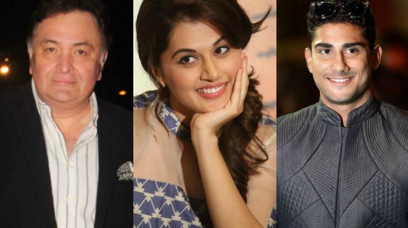 While Rishi Kapoor and Taapsee Pannu had worked together in 'Chashme Baddoor', it would be the first time Prateik would be working with the two. While Rishi Kapoor and Taapsee Pannu had worked together in 'Chashme Baddoor', it would be the first time Prateik would be working with the two.
