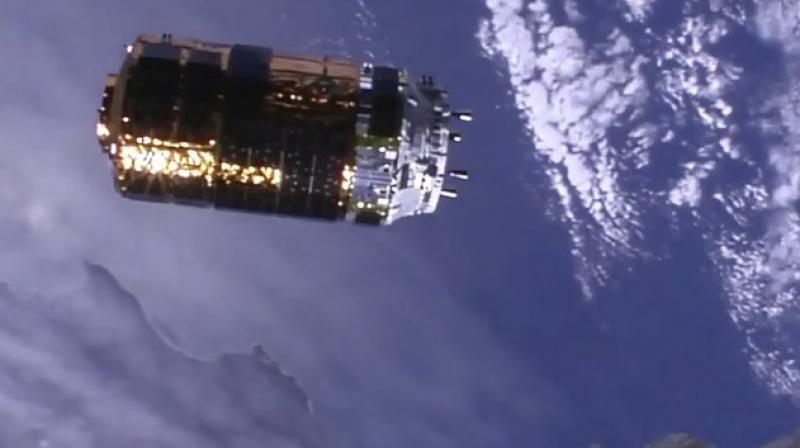 Spacewalking astronauts will help install the batteries in October. (Photo: AP) Spacewalking astronauts will help install the batteries in October. (Photo: AP)