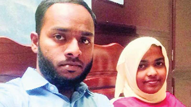 Akhila Ashokan, aka Hadiya, with Shafin Jahan Akhila Ashokan, aka Hadiya, with Shafin Jahan
