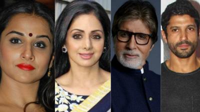 Vidya Balan, Amitabh Bachchan and Farhan Akhtar hinted at their disapporval of the reporting of Sridevi's death.
