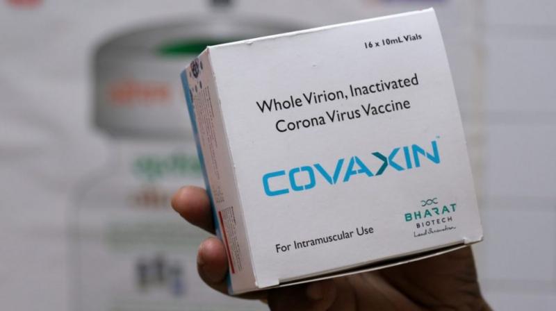 A box containing vials of Bharat Biotech Ltd. Covaxin vaccine. (Photo: Bloomberg)