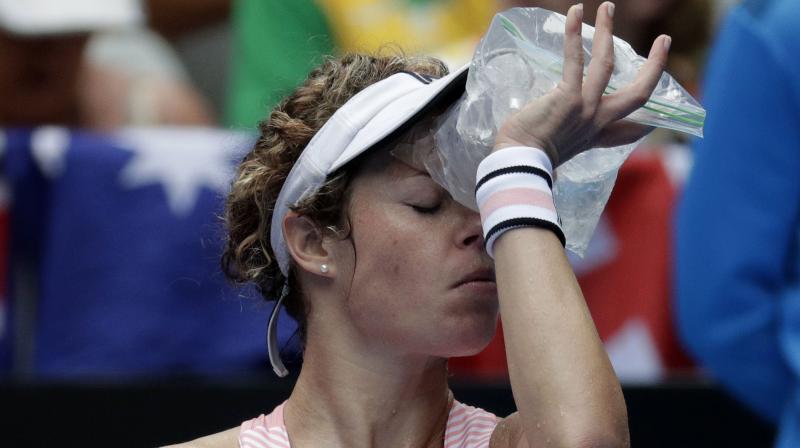 The Belarusian, who has tumbled down the rankings since the birth of son Leo and a messy custody battle afterwards, slumped out 6-7 (5/7), 6-4, 6-2. (Photo: AP) The Belarusian, who has tumbled down the rankings since the birth of son Leo and a messy custody battle afterwards, slumped out 6-7 (5/7), 6-4, 6-2. (Photo: AP)