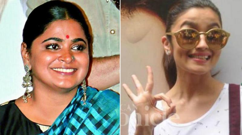 Ashwiny Iyer Tiwari at an event, Alia Bhatt snapped. Ashwiny Iyer Tiwari at an event, Alia Bhatt snapped.