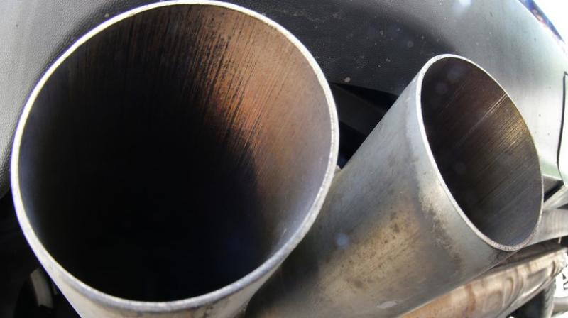 The exhaust pipes of a VW Diesel car are photographed in Frankfurt, Germany. The UN Climate Change Conference 2017 will take place under Presidency of the Government of Fiji in Bonn, Germany and starts on November 6, 2017. (Photo credit: AP) The exhaust pipes of a VW Diesel car are photographed in Frankfurt, Germany. The UN Climate Change Conference 2017 will take place under Presidency of the Government of Fiji in Bonn, Germany and starts on November 6, 2017. (Photo credit: AP)
