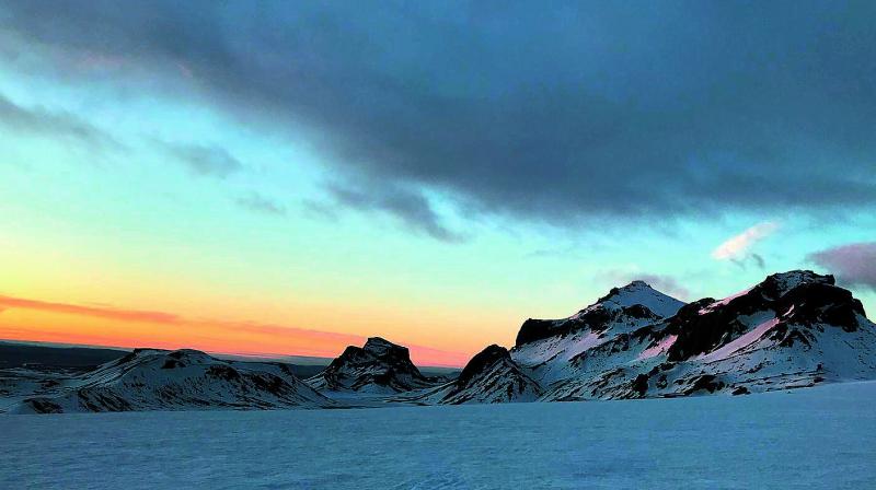 Langjökull glacier where Disco Raja was shot. Langjökull glacier where Disco Raja was shot.