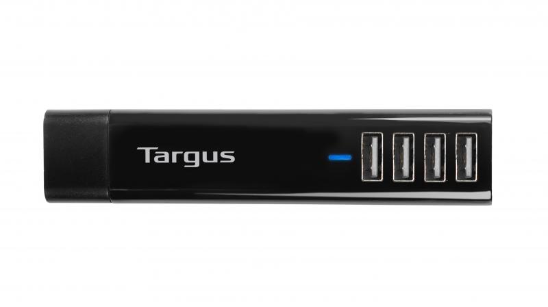 This portable hub provides 4.8A of total charging power across four USB ports, helping you charge four smartphones simultaneously. This portable hub provides 4.8A of total charging power across four USB ports, helping you charge four smartphones simultaneously.