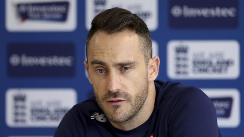 "I have asked the England team for their thoughts on Ottis, and they've given me positive feedback," du Plessis told reporters. (Photo: AP) "I have asked the England team for their thoughts on Ottis, and they've given me positive feedback," du Plessis told reporters. (Photo: AP)