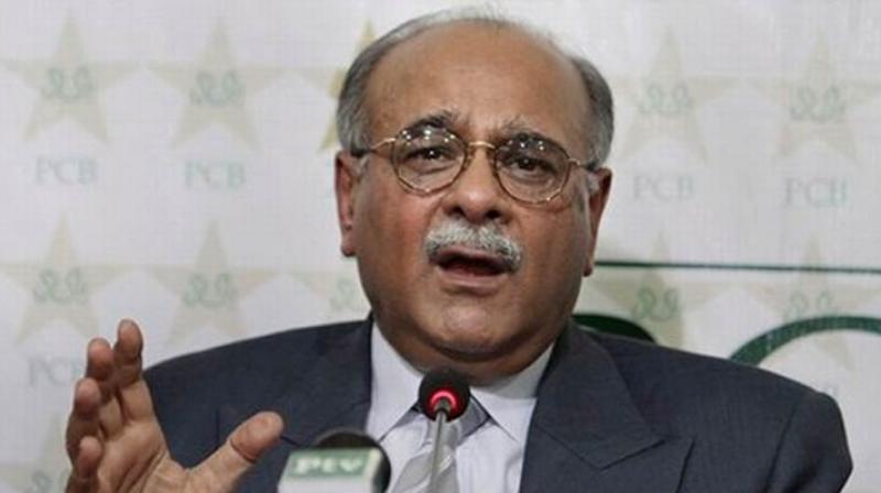 Chairman of the PCB's executive committee Najam Sethi said that it would press for a relocation event at an Asian Cricket Council (ACC) meeting this week. (Photo:AP) Chairman of the PCB's executive committee Najam Sethi said that it would press for a relocation event at an Asian Cricket Council (ACC) meeting this week. (Photo:AP)