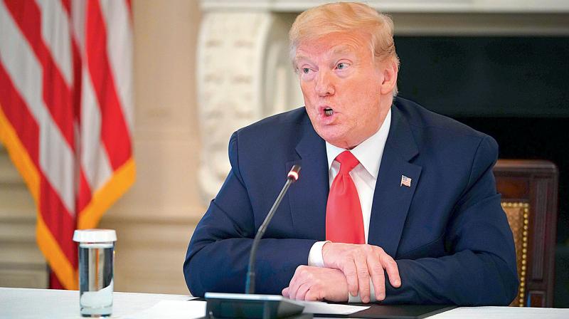 Trump threatened Monday to permanently freeze US funding to the World Health Organization. (AFP Photo) Trump threatened Monday to permanently freeze US funding to the World Health Organization. (AFP Photo)