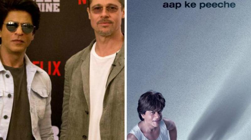 Shah Rukh Khan with Brad Pitt at Netflix event; 'Zero' first poster. Shah Rukh Khan with Brad Pitt at Netflix event; 'Zero' first poster.