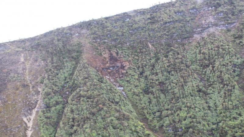 Earlier on Wednesday, the Indian Air Force, Army and the civil administration of Arunachal Pradesh started a massive operation to reach the crash site. (Photo: ANI) Earlier on Wednesday, the Indian Air Force, Army and the civil administration of Arunachal Pradesh started a massive operation to reach the crash site. (Photo: ANI)