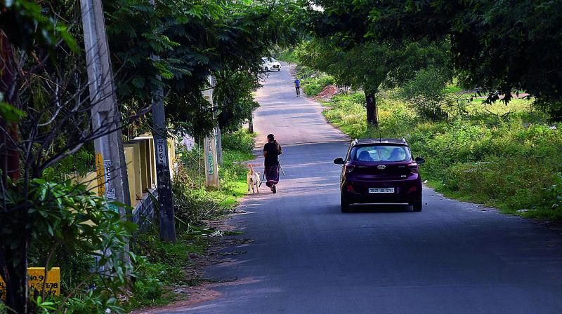 Lack of streetlights affects residents of Ammaguda. Lack of streetlights affects residents of Ammaguda.