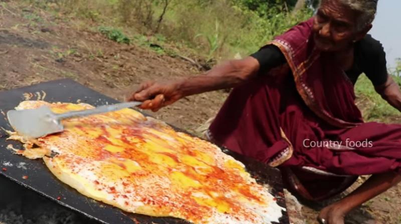 The videos are shot in her village by her grandson and have over 2,48,000 subscribers and many viewers. (Photo: Youtube/CountryFoods) The videos are shot in her village by her grandson and have over 2,48,000 subscribers and many viewers. (Photo: Youtube/CountryFoods)