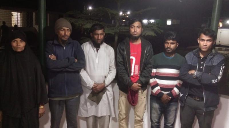 They have been booked under the Foreigners act and were produced before the Siliguri Court. (Photo: ANI) They have been booked under the Foreigners act and were produced before the Siliguri Court. (Photo: ANI)