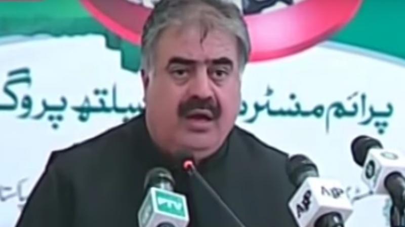 Balochistan's Chief Minister Nawab Sanaullah Zehri. (Photo: Videograb) Balochistan's Chief Minister Nawab Sanaullah Zehri. (Photo: Videograb)