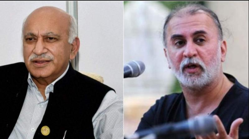 MJ Akbar (Left) and Tarun Tejpal (Right). (Photo: File | PTI) MJ Akbar (Left) and Tarun Tejpal (Right). (Photo: File | PTI)