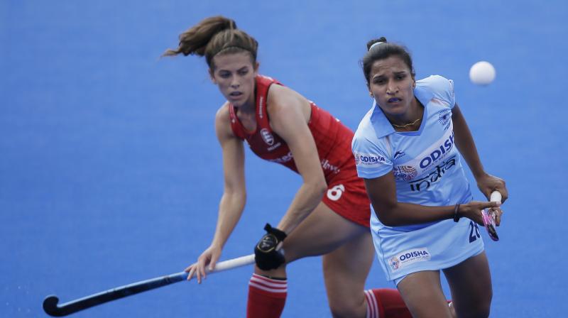 The Indians started brightly with good forays into the US citadel but the forwards failed to breach the rival defence.(Photo: AP) The Indians started brightly with good forays into the US citadel but the forwards failed to breach the rival defence.(Photo: AP)