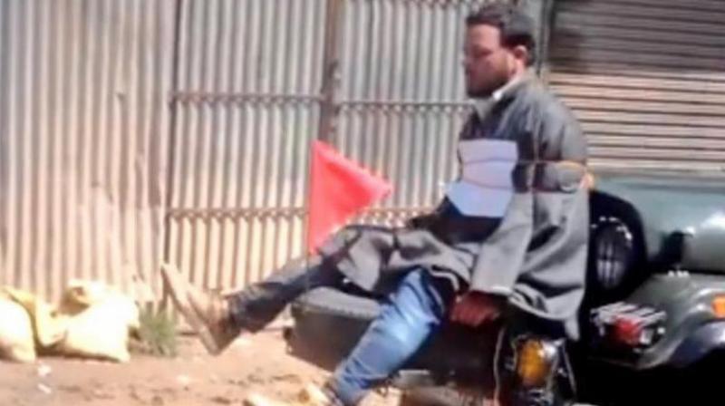 Major Leetul Gogoi had tied a man to his jeep during polling in the Srinagar Lok Sabha by-elections on April 9. (Photo: DC) Major Leetul Gogoi had tied a man to his jeep during polling in the Srinagar Lok Sabha by-elections on April 9. (Photo: DC)