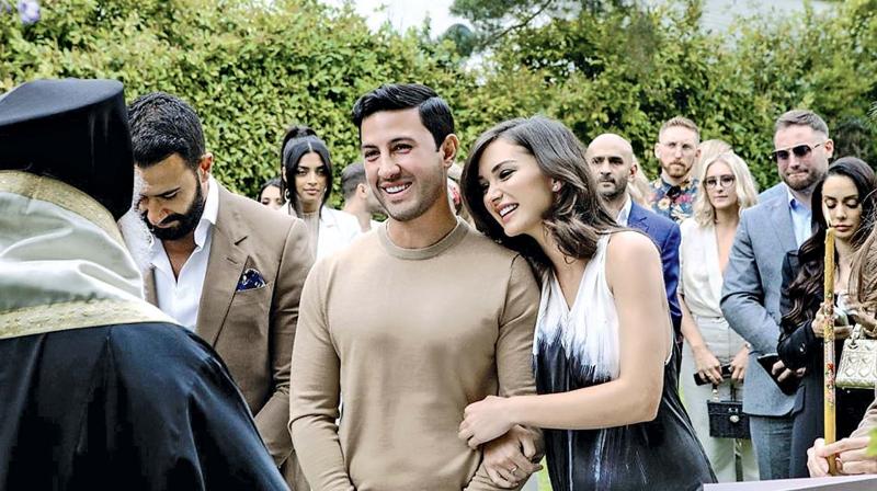 Amy Jackson during her engagement bash Amy Jackson during her engagement bash
