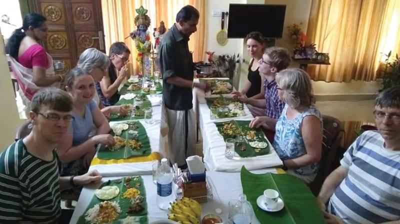 Hundreds of visitors from countries like the UK, US, Israel and Spain had memorable experiences enjoying sumptuous 'Onam sadhya' along with village households, overnight stays at their houses and getting soaked in the scenic beauty of the rural areas. Hundreds of visitors from countries like the UK, US, Israel and Spain had memorable experiences enjoying sumptuous 'Onam sadhya' along with village households, overnight stays at their houses and getting soaked in the scenic beauty of the rural areas.